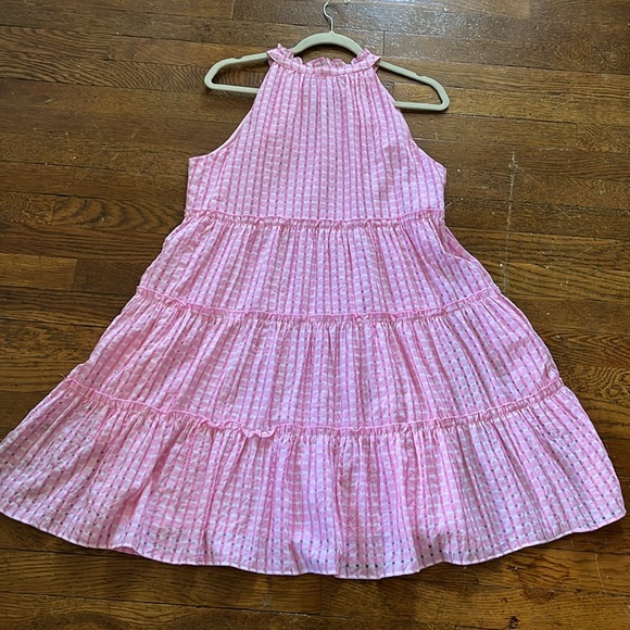 THML Pink Gingham Midi Dress - Picture 4 of 8
